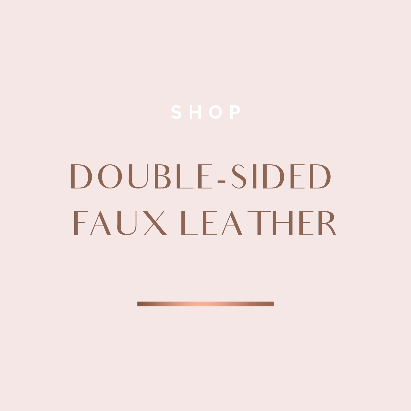Double-sided Texas Faux Leather