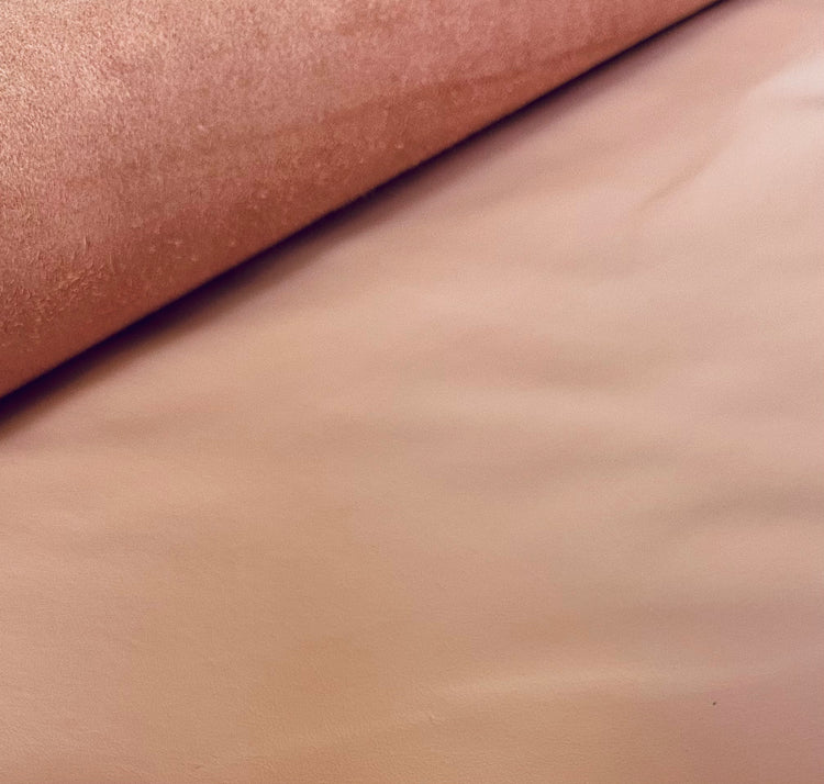 Plongé cowhide leather - Peachy rose