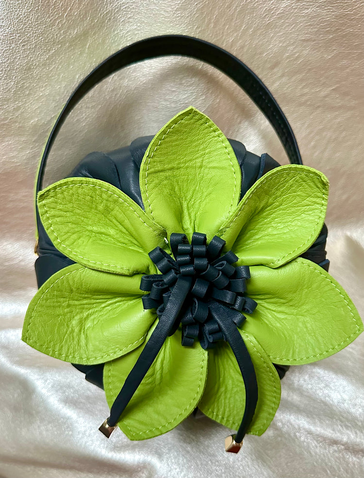 Plongé cowhide leather - Lime Green