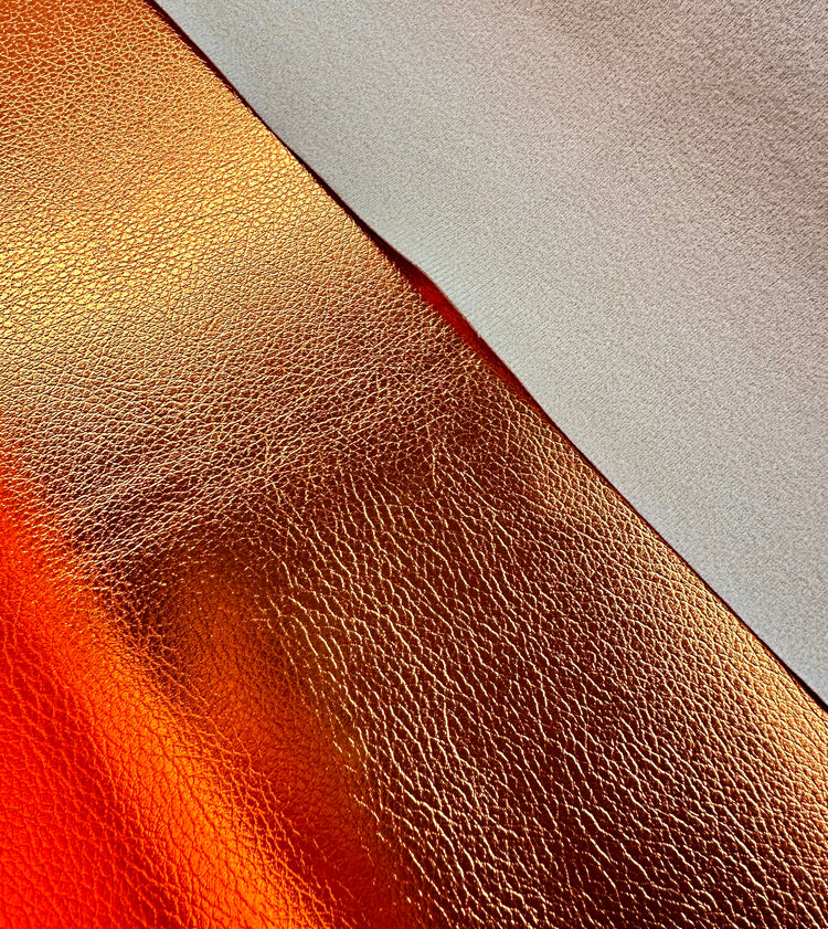 IMPERFECT Metallic Goddess Faux Leather - Orange