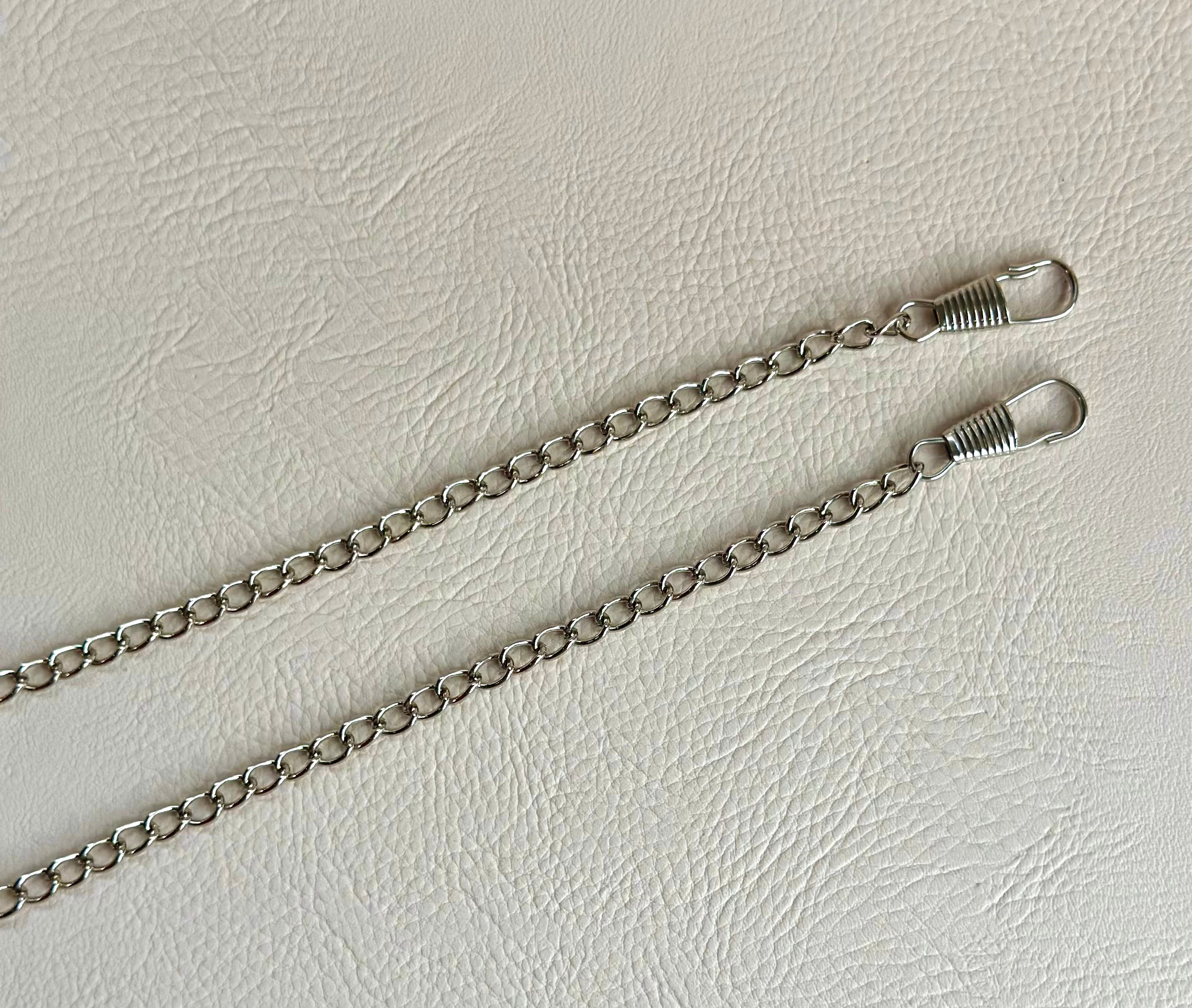 47 Thin purse chain strap in Silver The Bag Making Academy Shop