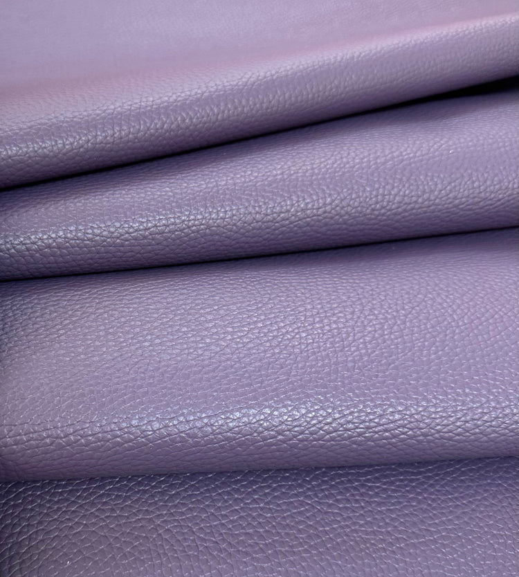Italian Pebbled Leather in Ultra Violet