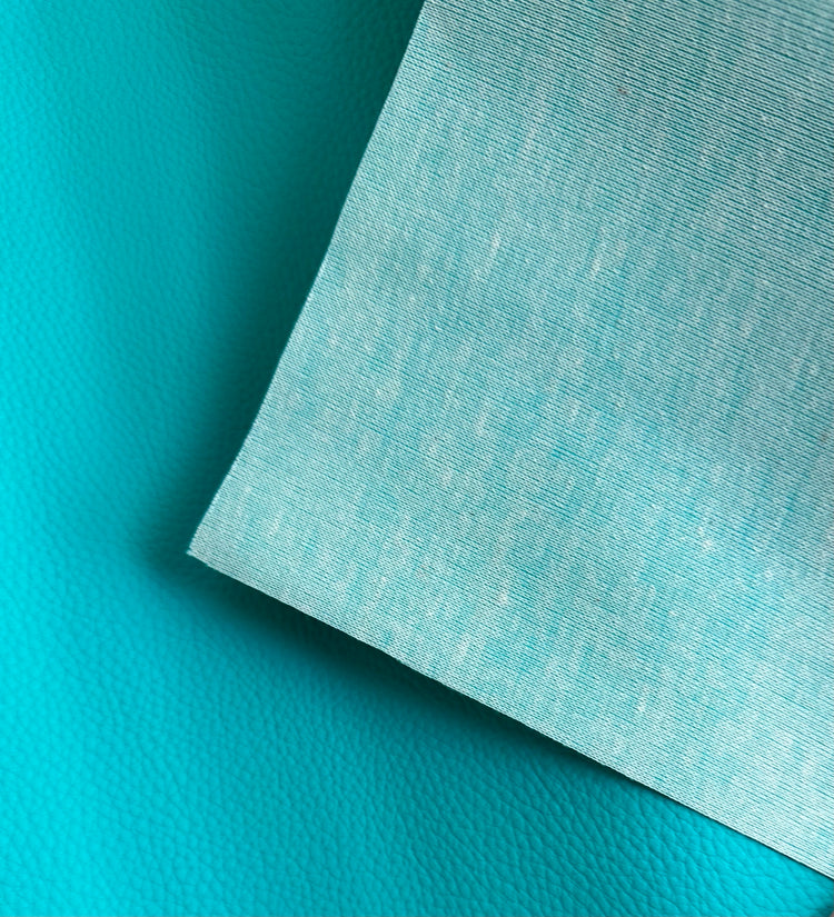 Pebbled Faux Leather - Tiffany Blue