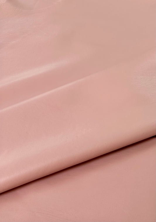 Italian Lambskin Leather - Pastel pink