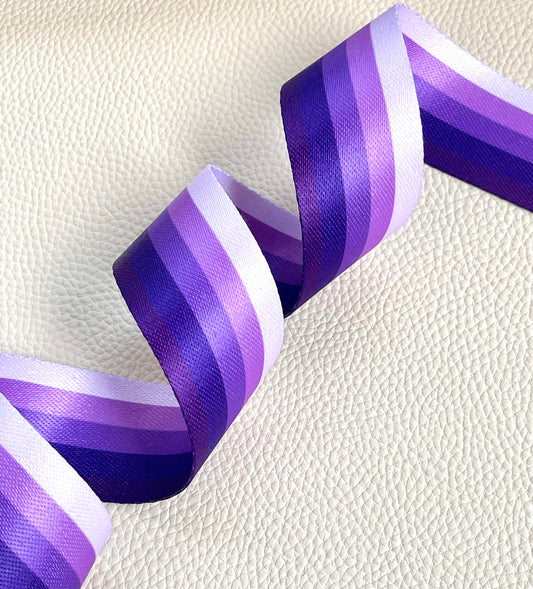 Ombre purple stripes webbing