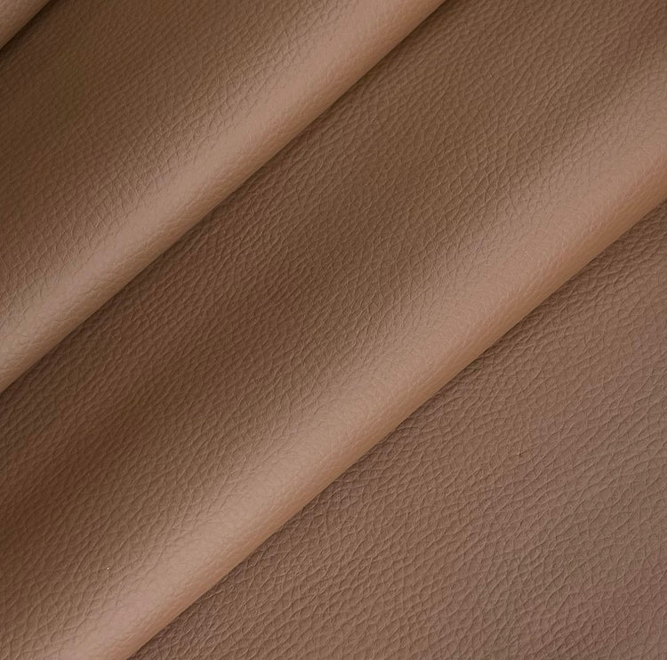 Pebbled Faux Leather - Chocolate Brown