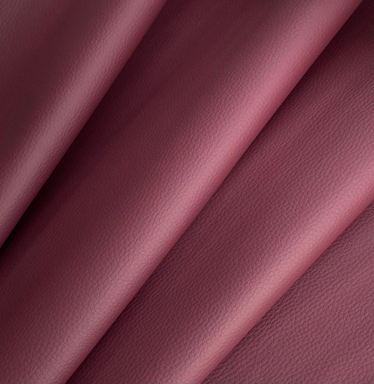 Pebbled Faux Leather - Merlot