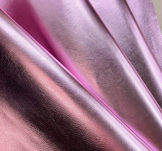 IMPERFECT Metallic Goddess Faux Leather - Light Pink
