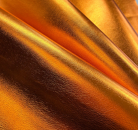IMPERFECT Metallic Goddess Faux Leather - Orange