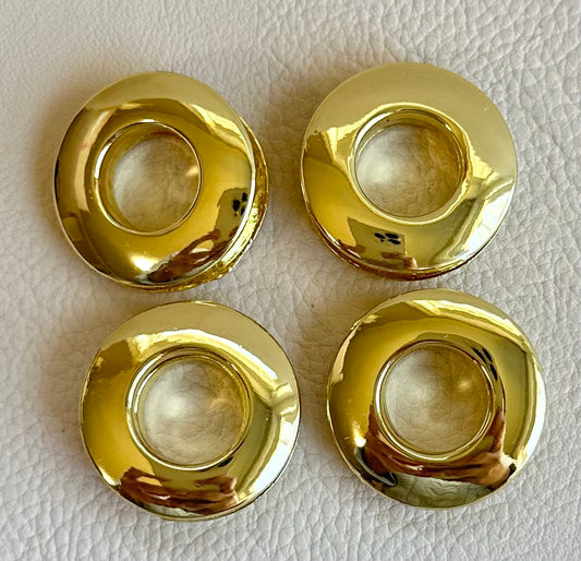 4 Reversible "force fit" grommets in Gold
