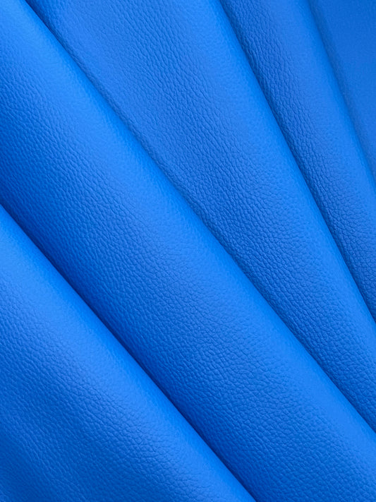 Pebbled Faux Leather - Royal Blue