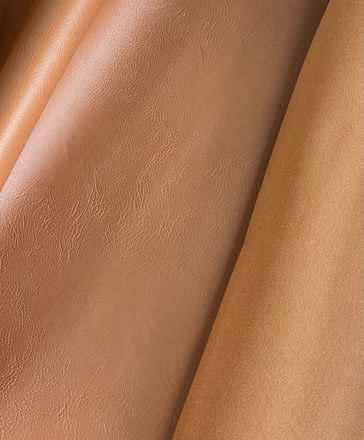 Texas Double-sided Faux Leather - Caramel