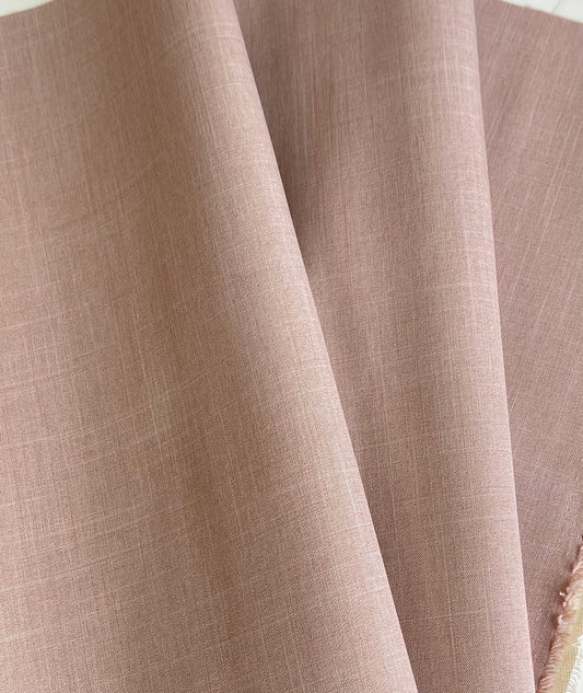 Interfaced Linen Fabric - Dusty Pink