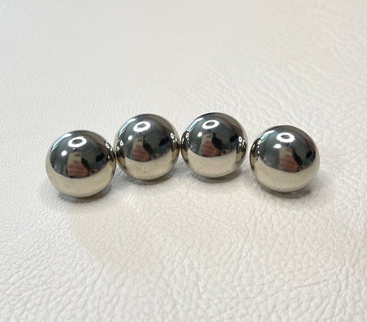 Bag feet - dome - silver (pack of 4)