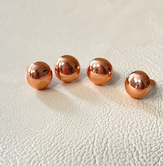 Bag feet - dome - rose gold (pack of 4)
