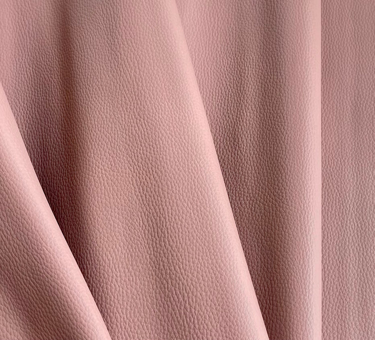 Pebbled Faux Leather - Dusty Rose